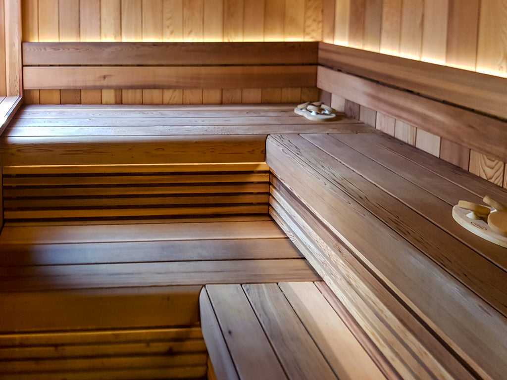 Ultra moisture- and heat-resistant sauna LED strips were specified to withstand the challenging sauna environment