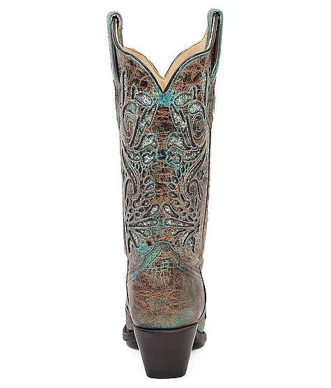Corral Women's Bronce Turquoise Glitter 