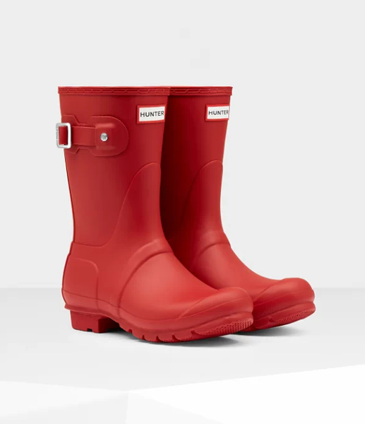 hunter military red boots