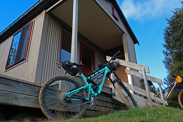 The Santa Cruz Bronson all loaded and ready to go