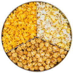 Order a Three Flavor Tin of Gourmet Popcorn Online (Available in 30+ Flavors)