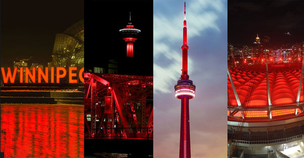 Buildings and monuments around Canada will light up red in support of dyslexia awareness