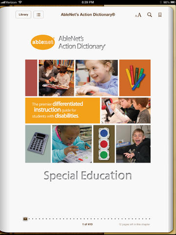ablenet action dictionary ibook udl integration differentiated instruction assistive technology light tech