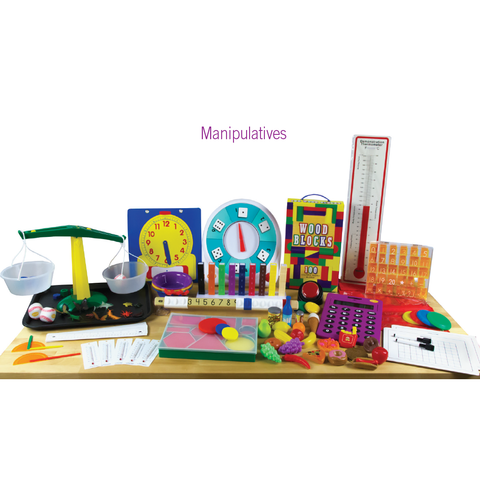 Manipulatives included in the Equals Math Kit