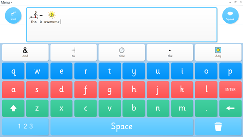 Grid 3 keyboard varieties to support a range of access methods and literacy levels