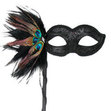 Feather Eye Mask w/ Stick