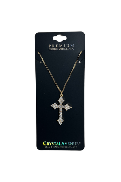 isimlianahtarliklar Hawaii - NECKLACE SHORT PENDANT - POINTED CROSS NECKLACE | By RM MANUFACTURING
