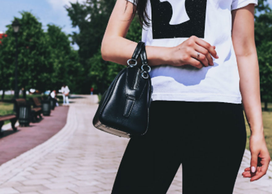 black handbag