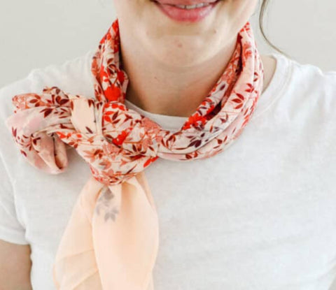 single sided bow scarf