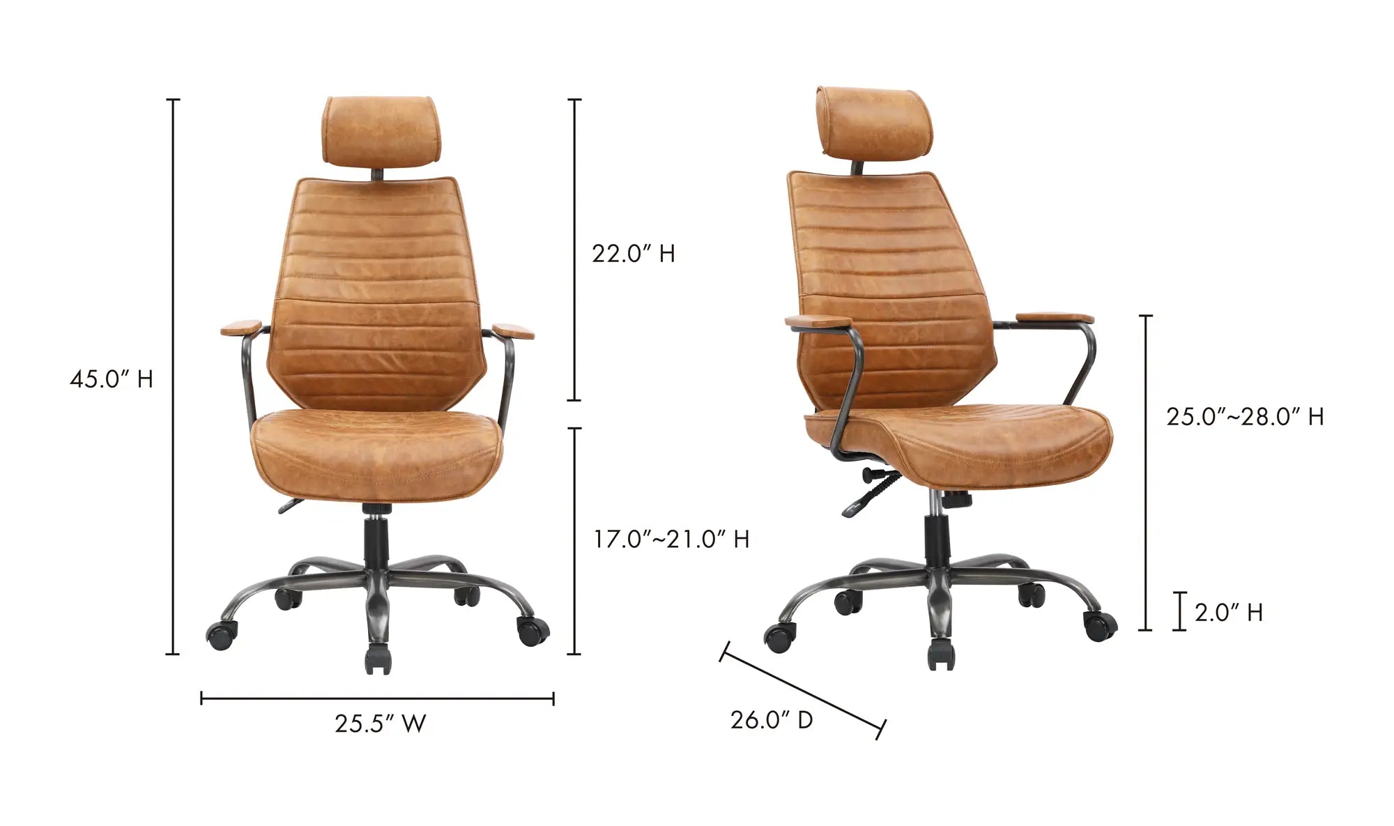 Moe's Executive Swivel Office Chair