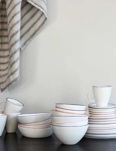 Canvas Home Abbesses Medium Bowl - Set of 4 Blue