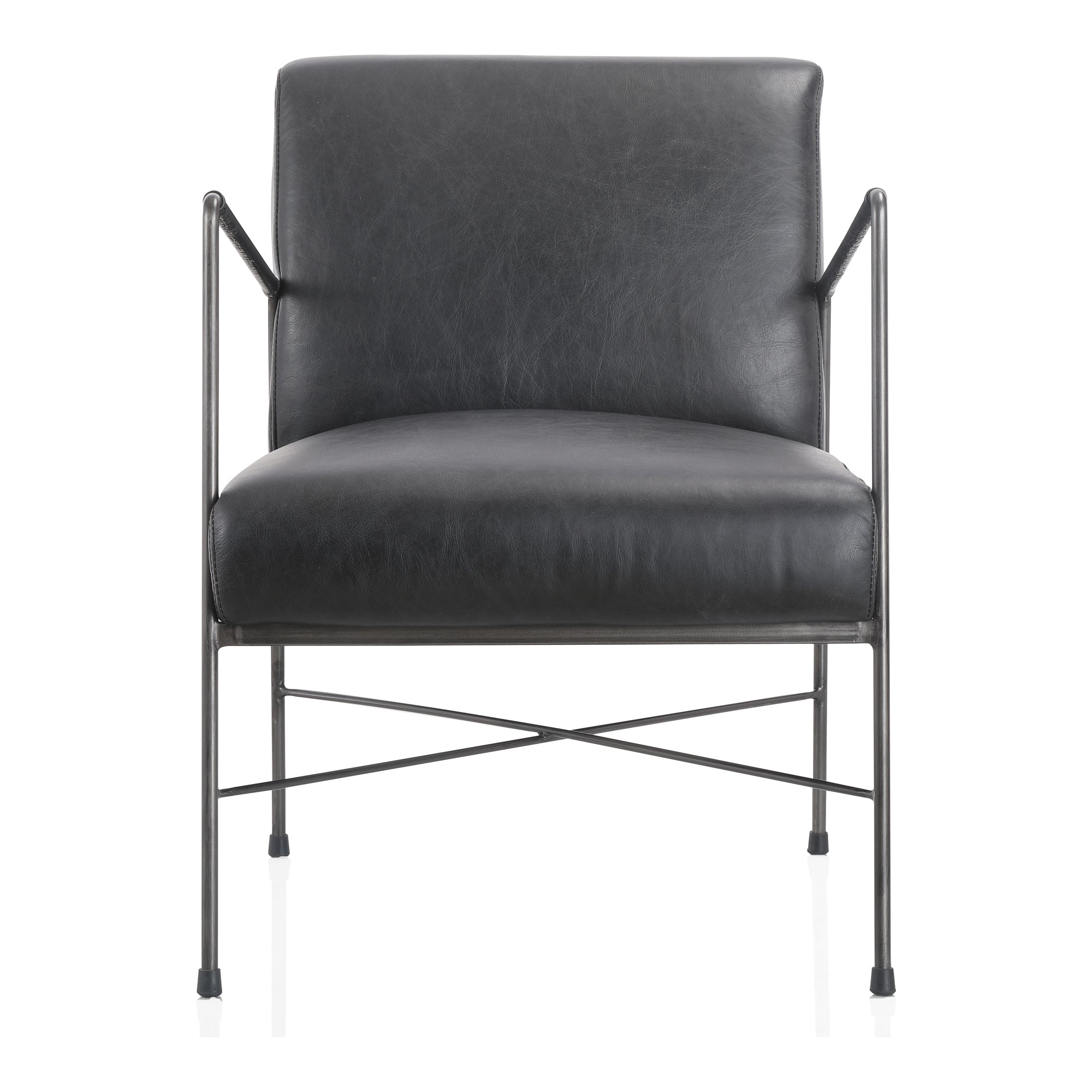 Moe's Dagwood Leather Armchair