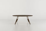 Tronk Clarke Coffee Table - Circular Small Walnut White