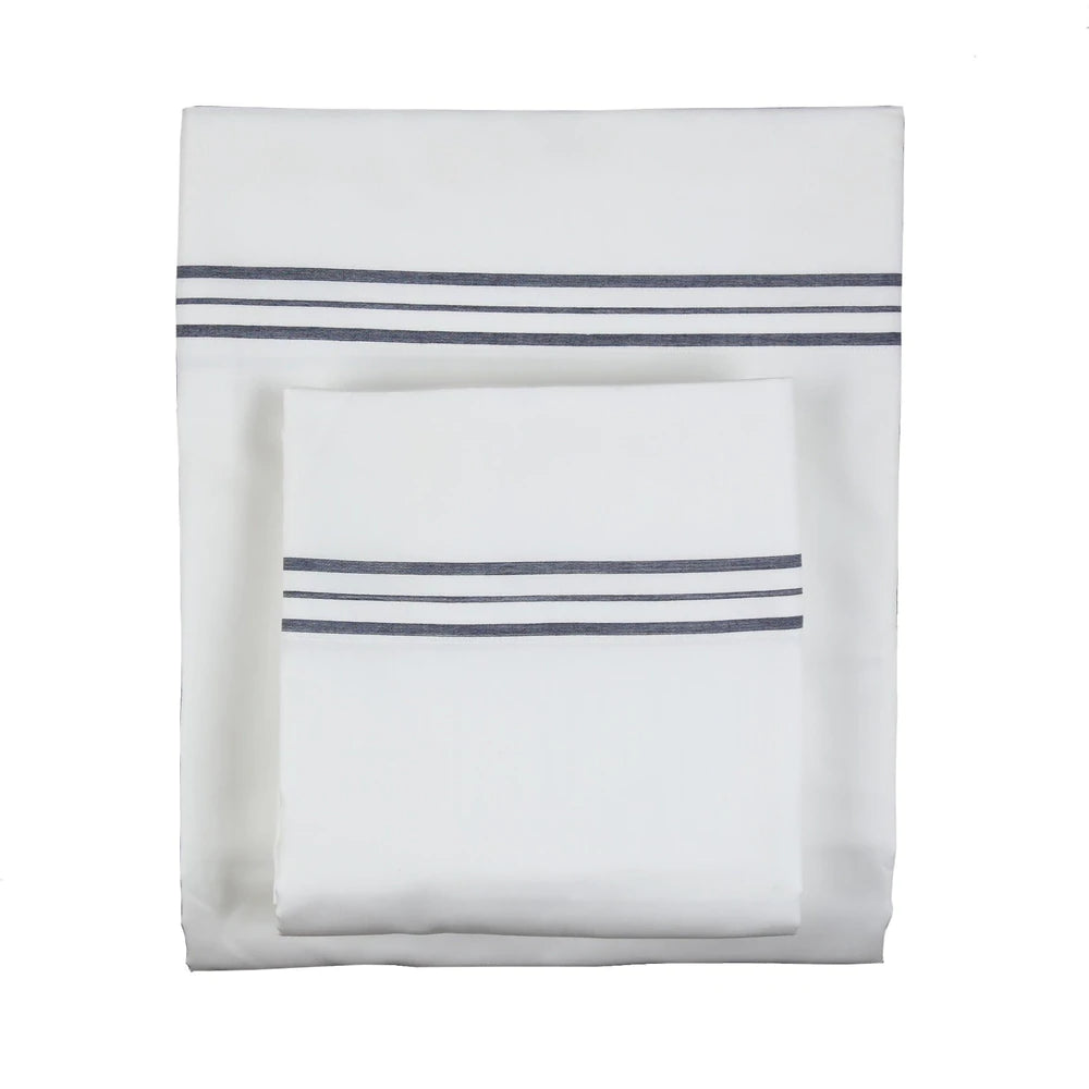 Ann Gish Hem Stripe Sheet Set