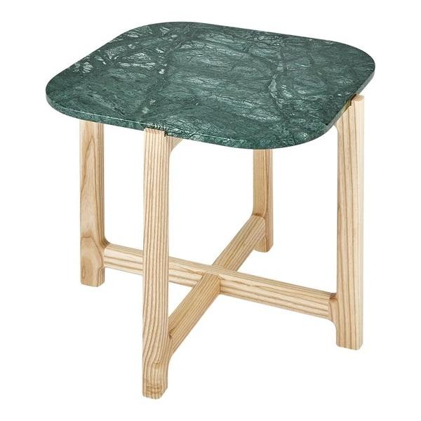 GUS Quarry End Table Bianca Marble Ash Natural