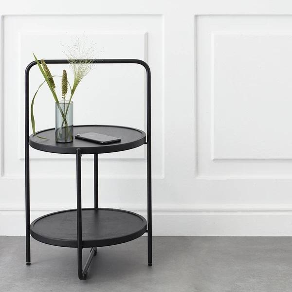 ANDERSEN Tray Table 26.8 H x 18.1 Dia (68 x 46 cm) Black