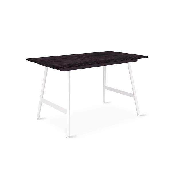 GUS Envoy Desk with Lecture Legs 30" D x 29.5" H x 50" W Ash Black Black