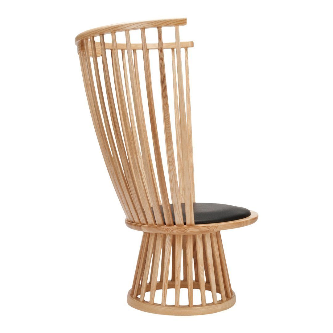 Tom Dixon Fan Lounge Chair Black Stained Ash