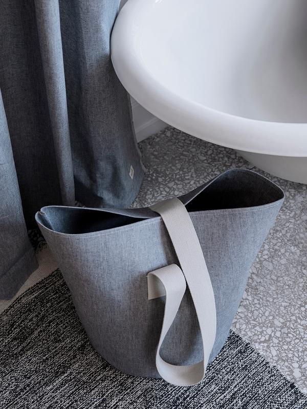 Ferm Living Chambray Basket - Blue Small
