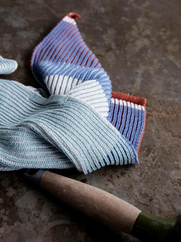 Ferm Living Akin Knitted Dish Cloth - Set of 2 Rose