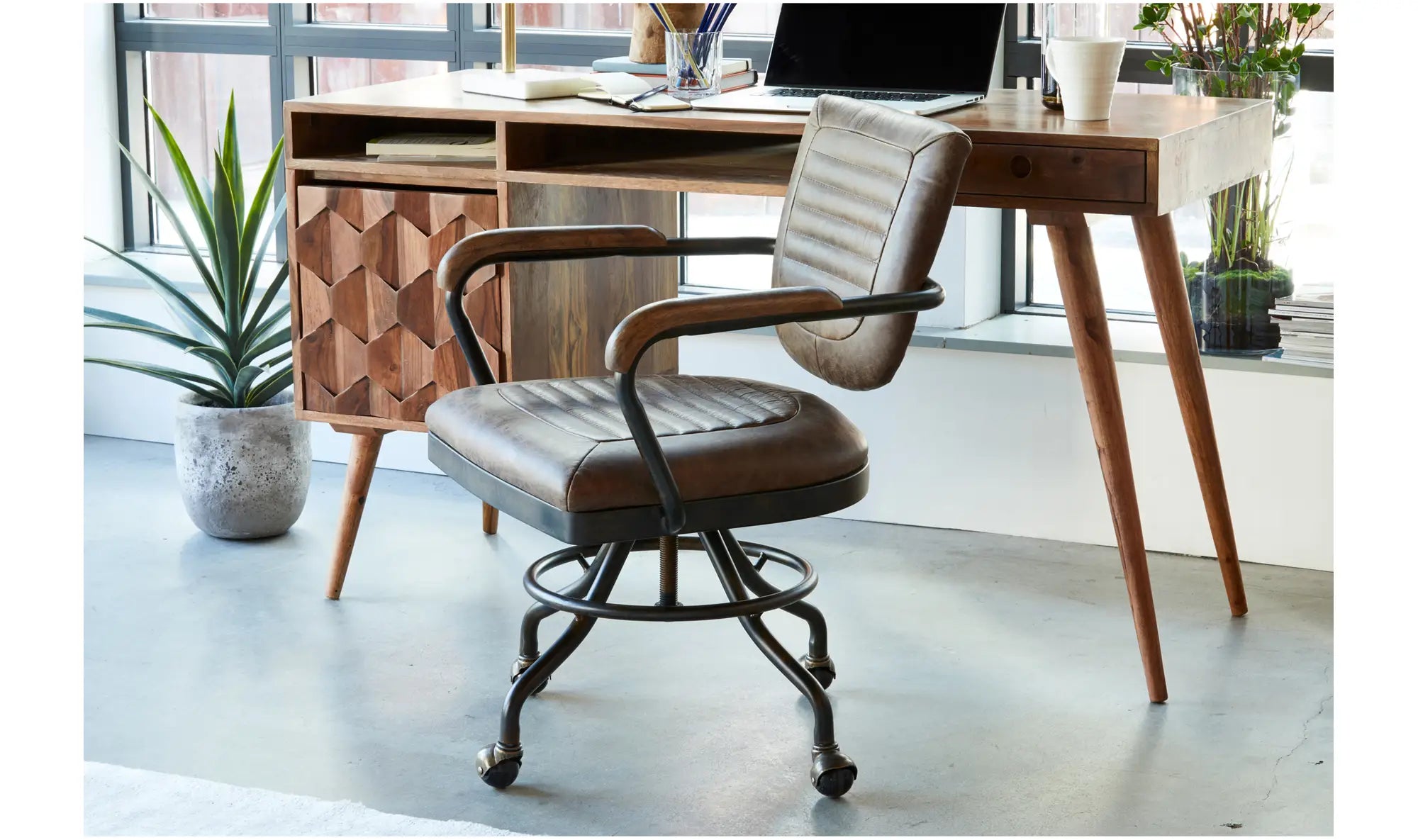 Moe's Foster Swivel Desk Chair