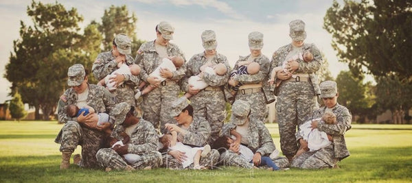 breastfeeding in combat boots