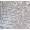 Mock Croc Embossed Silver Chest of Drawers (3 Drawers, 80 x 38 x 65.50cm)