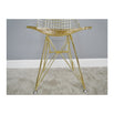 Electra Retro Steel Dining Chair Set of 4 - Gold (46 x 51 x 87cm)
