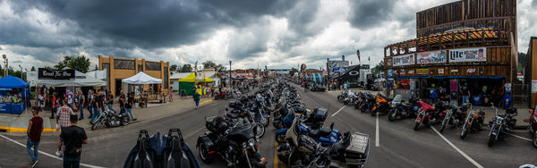 Trust No One Tent Booth Setup Sturgis Main Street Iron Horse TN1 motorcycle rally Panorama City