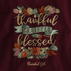Thankful Cherished Girl Womens Long Sleeve T-Shirt