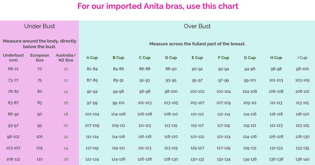 Bodywise Imported Bar Sizes