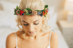 flowercrown bride wedding florist wellington wairarapa