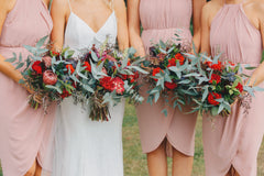 Bridesmaid bouquet wedding florist flowers Wellington Wairarapa