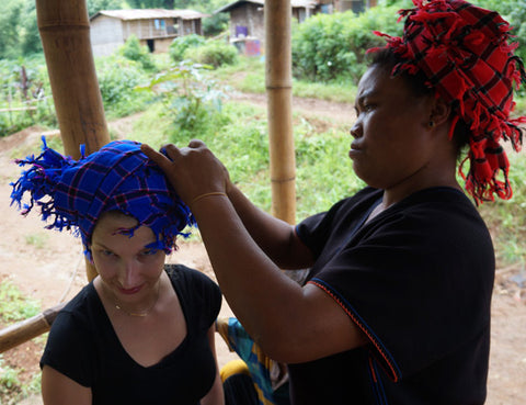 makers travelers myanmar headdress trek tribal village