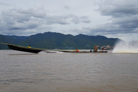 makers travelers myanmar inle lake boat taxi travel hike trek finish