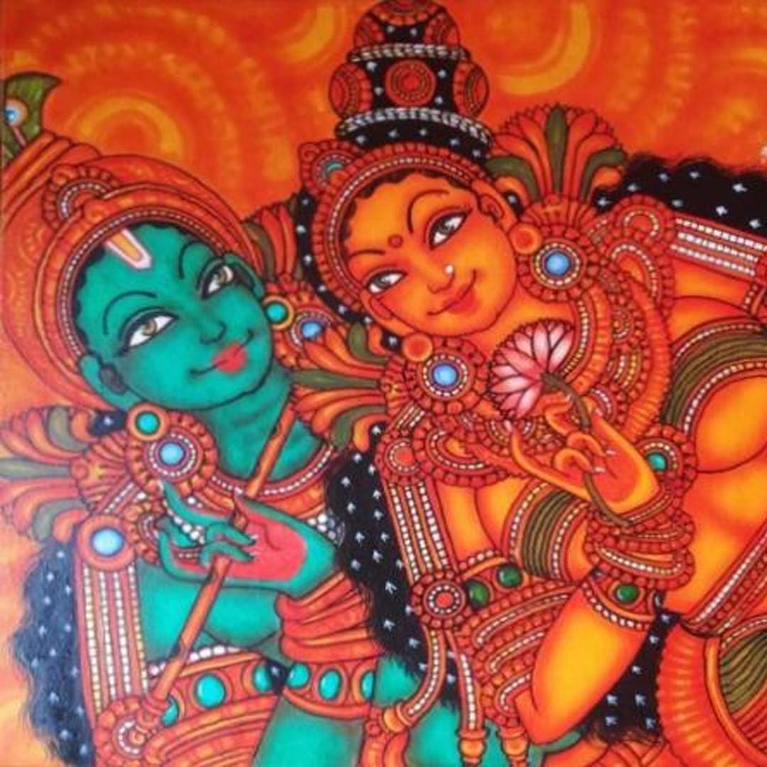 Buy Kerala Mural Painting, Shop Online Handmade Kerala Mural ...