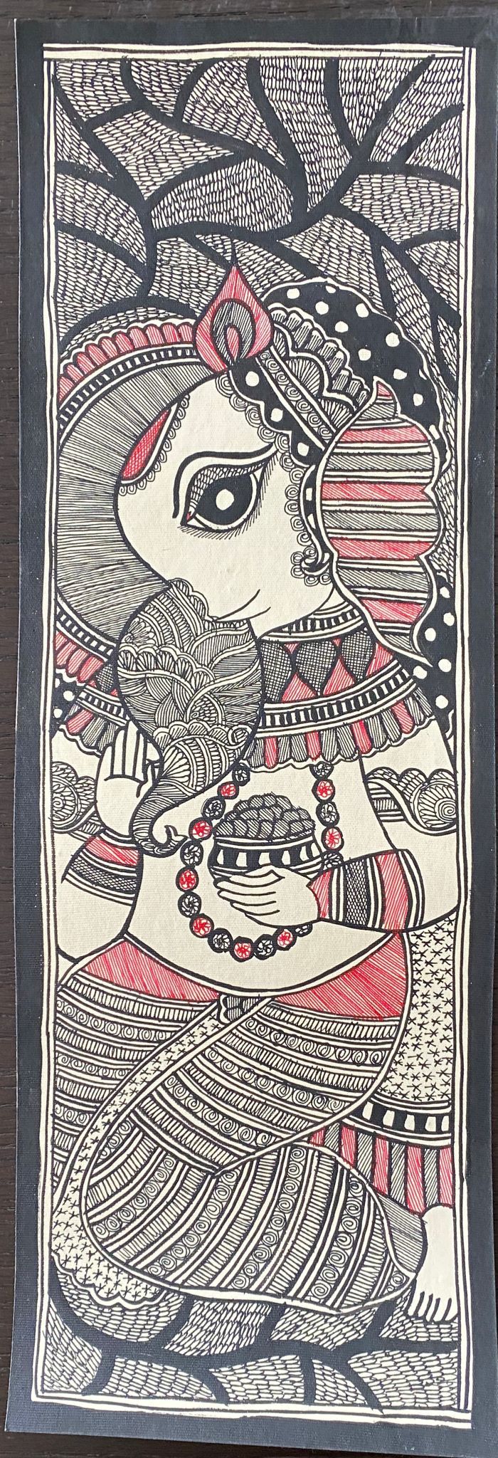 Purchase Lord Ganesha Madhubani Painting By Pratima Bharti ...