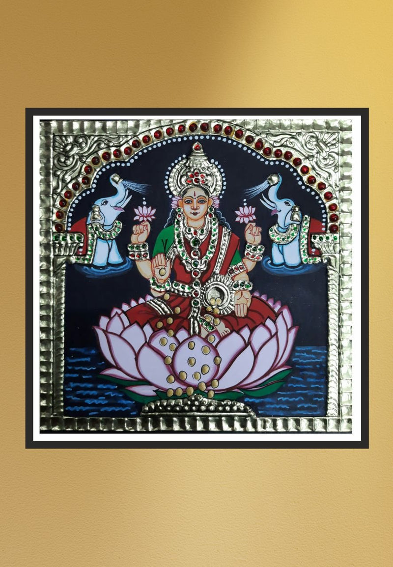 Buy Maa Lakshmi Tanjore Painting by Sanjay Tandekar – MeMeraki.com