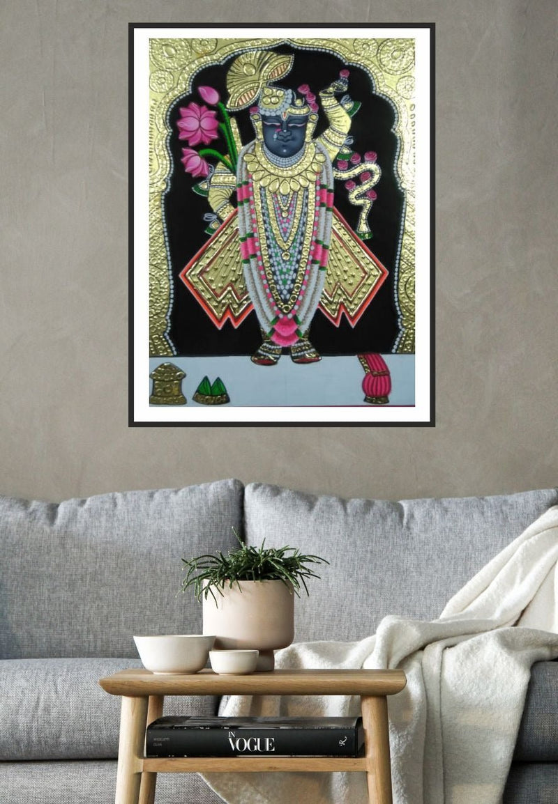 Buy Shrinathji Pichwai Painting By Jayesh Sharma – MeMeraki.com