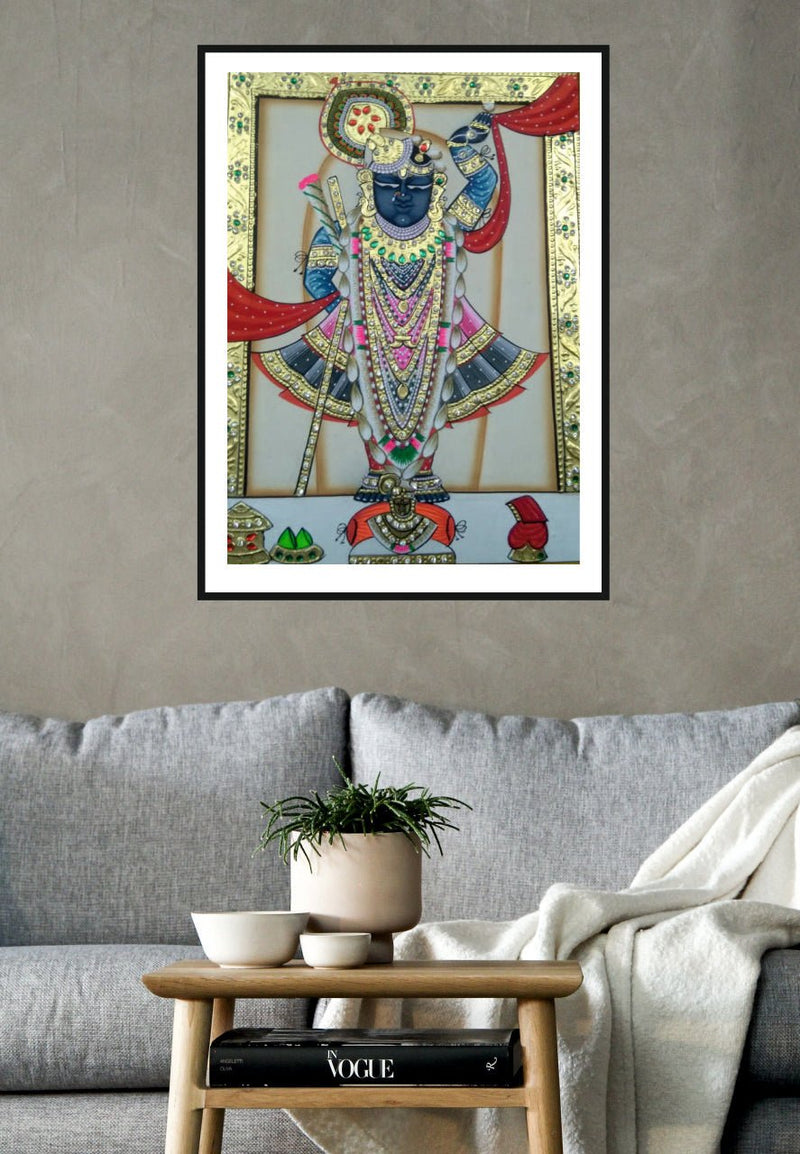 Buy Shrinathji Pichwai Painting By Jayesh Sharma – MeMeraki.com