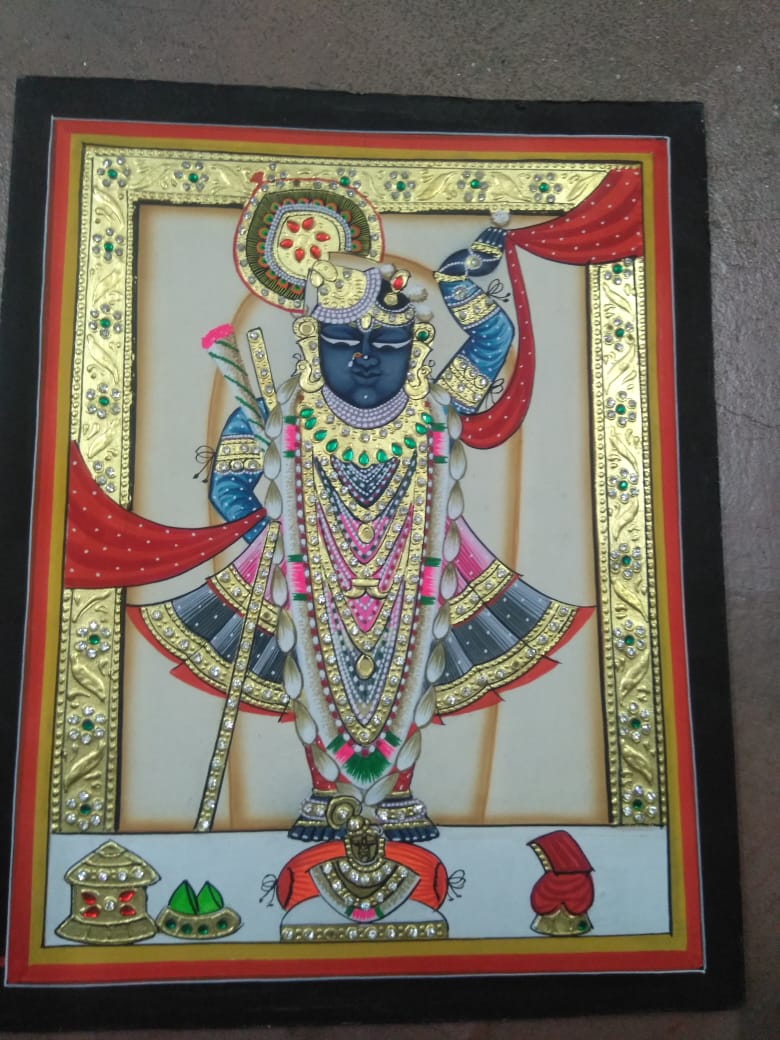 Buy Shrinathji Pichwai Painting By Jayesh Sharma – MeMeraki.com