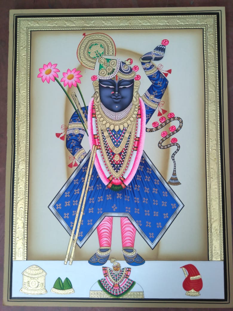 Buy Shrinathji Pichwai Painting By Jayesh Sharma – MeMeraki.com