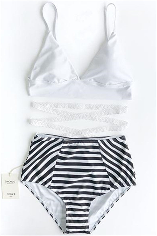 Chicnico Ocean Of Love bandage Bikini Set