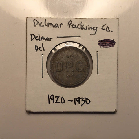 Delmar Packing Co. Token 