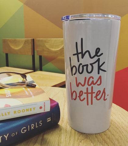 silent book club travel tumbler