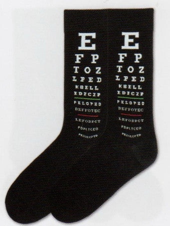 Eye Chart Socks