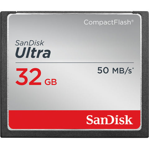 SanDisk Ultra 32GB SDCFHS-032G (50MB/s) Compact Flash Memory Card
