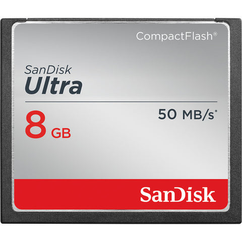 SanDisk Ultra 8GB SDCFHS-008G (50MB/s) Compact Flash Memory Card
