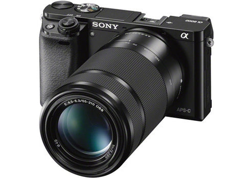 Sony Alpha A6000 ILCE-6000Y with 16-50mm and 55-210mm Lenses Black Mirrorless Digital Camera