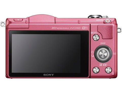 Sony Alpha A5000 ILCE-5000L with 16-50mm Lens Pink Mirrorless Digital Camera